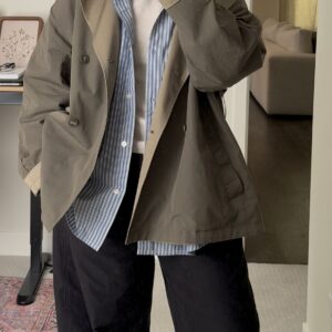 بارانی خاکی کوتاه کد_733