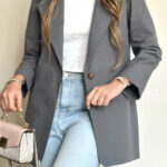 کت لینن lady طوسی کد_761 - Image 3