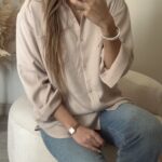 شومیز لینن صوفیا  پودرا کد_766 - Image 2