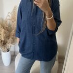 شومیز لینن صوفیاسورمه ای کد_763