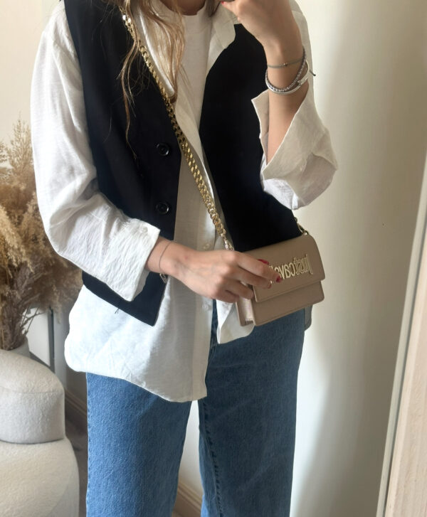 وست مشکی لینن کد_732