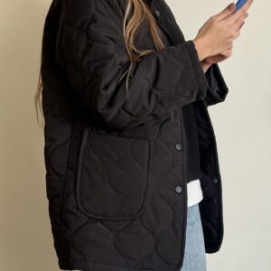 کاپشن مشکی طرح پیازی کد_904