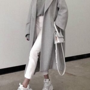 پالتو طوسی بلند کد_932