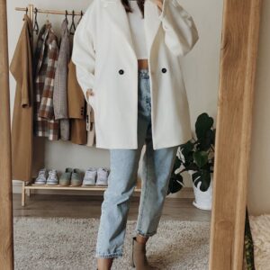 پالتو سفید کوتاه کد_936