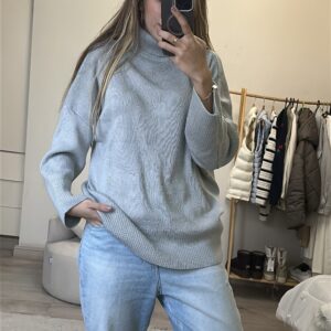 بلوز بافت طوسی کد_1007