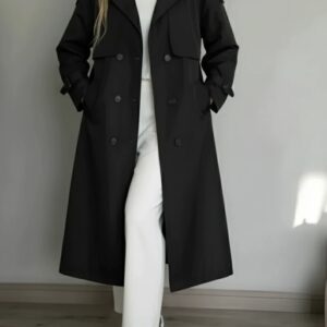 بارانی مشکی بلند chic کد_1074