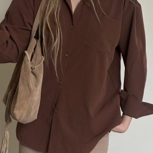 شومیز خنک شتری کد_2024