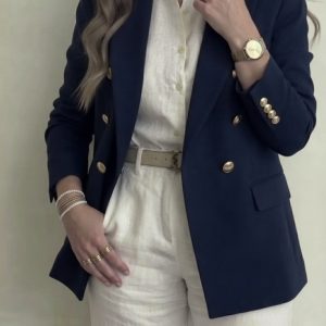 کت کرپ classy سورمه ای کد_2070